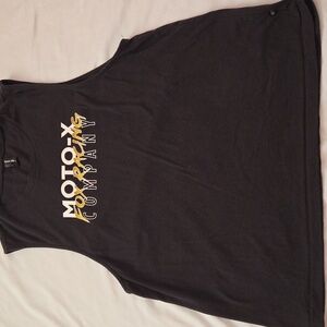 Fox Racing Black With Logo Muscle Tee Size Large Womens